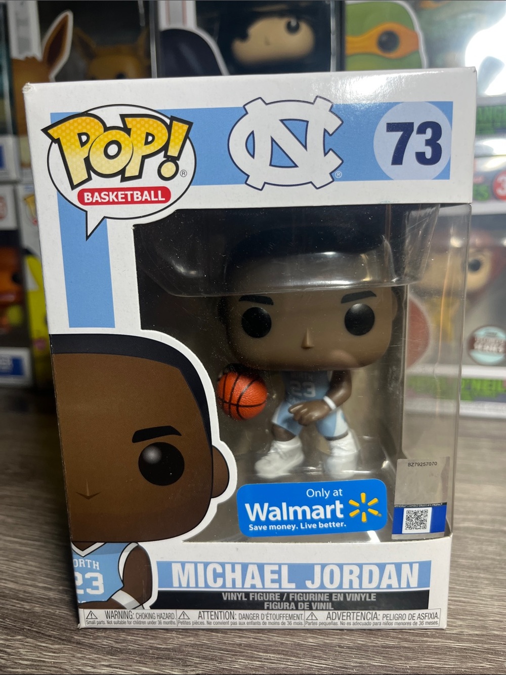 Funko POP! Michael Jordan North Carolina Blue and White